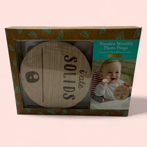 Kate & Milo Wooden Milestone Photo Prop Accessory. Baby’s First Milestone